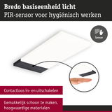 Bredo LED-plafondlamp met PIR-sensor in wit en zwart voor contactloze bediening