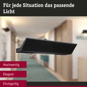 Schwarzer moderner LED-Wandleuchter aus Metall für elegante Innenbeleuchtung im Flur