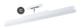 White LED under-cabinet light with magnetic mount for flexible installation and energy-saving lighting
