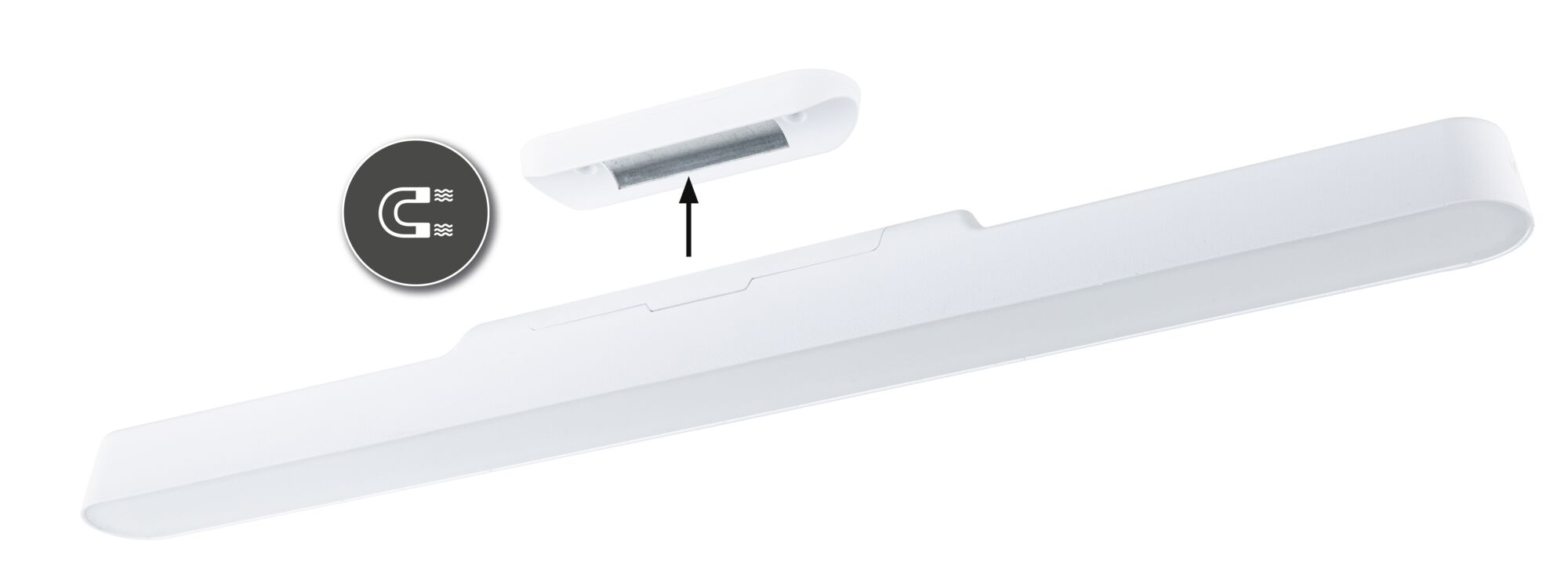 Weißer LED-Unterbauleuchte mit magnetischer Befestigung für flexible Montage und energiesparende Beleuchtung