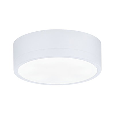 Round white LED ceiling light made of plastic for modern home lighting