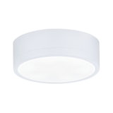 Round white LED ceiling light made of plastic for modern home lighting