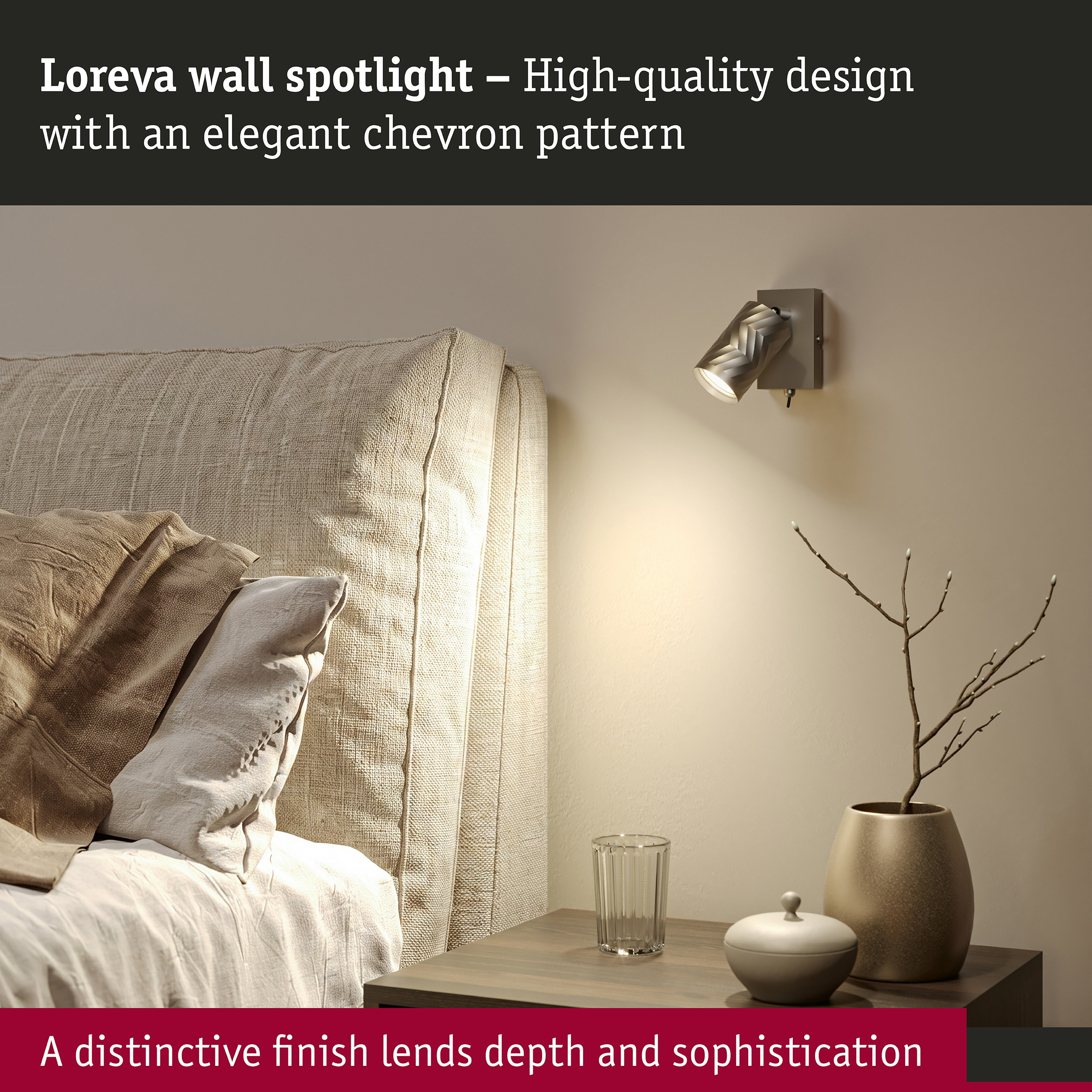 Spotlight Loreva GU10 max. 10W Titanium Metal