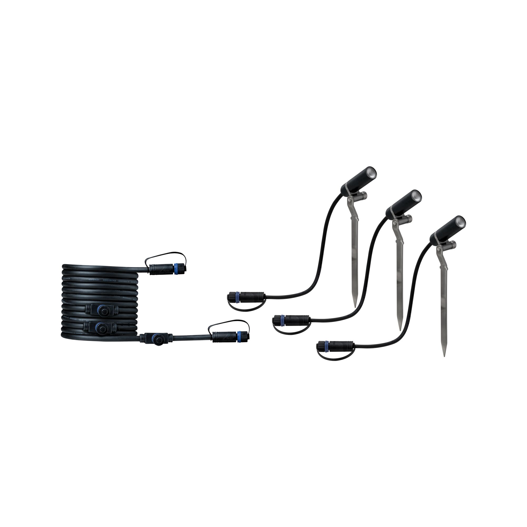 Plug & Shine Projecteur de jardin LED Plantini Kit d'extension IP65 3000K 3x2W Anthracite