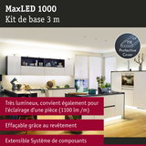 Kit MaxLED 1000 3 m avec protection pour un éclairage LED lumineux en cuisine