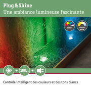Spot LED encastré RGBW avec blanc réglable pour éclairage coloré de jardin