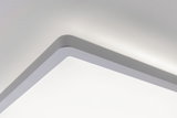 Eckige Deckenleuchte mit grauem Aluminiumrahmen und weißem Diffusor für modernes Raumlicht