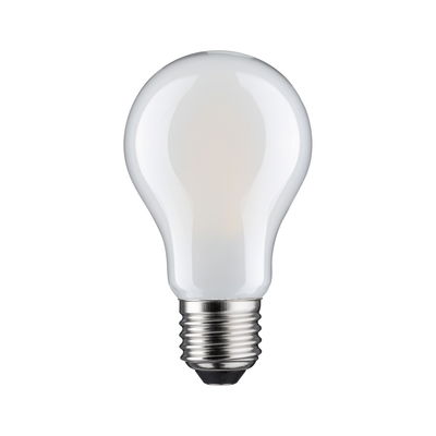 Classic white light bulb with metal base, energy-saving LED lamp for home lighting solutions