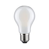 Klassisk hvid pære med metalfatning, energibesparende LED-lampe til boligbelysning