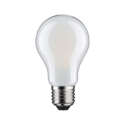 Klassisk hvid pære med metalfatning, energibesparende LED-lampe til boligbelysning