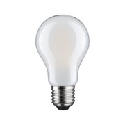 Klassische weiße Glühbirne mit Metallgewinde, energiesparende LED-Lampe für Wohnraumbeleuchtung