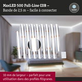 Bande LED MaxLED 500 Full-Line COB 2,5 m de long, 10 mm de large, lumière blanc jour pour profils fins