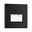 LED Recessed wall luminaire Edge Quadro angular 80x5mm 1,2W 50lm 230V 2700K Black matt Black metal LED wall light with rectangular light opening for modern indoor lighting solutions