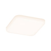 Square white LED ceiling light with rounded corners for modern room illumination