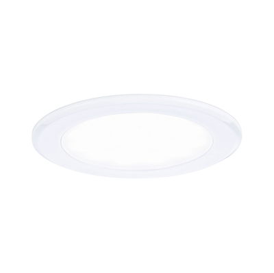 Round white LED recessed panel with glare-free diffuser for energy-efficient room lighting