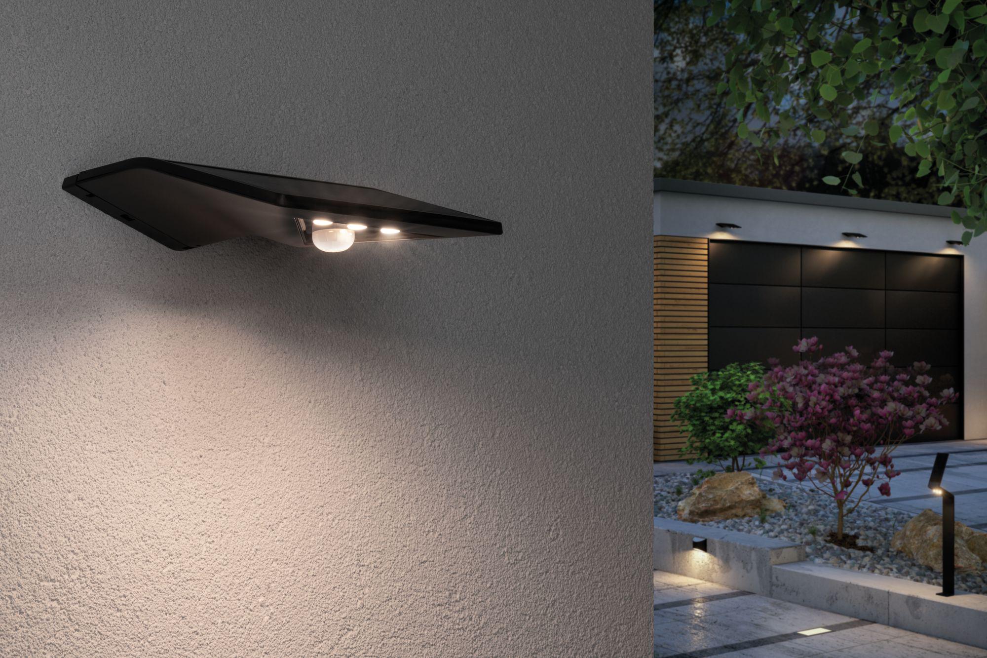 Solar LED Hausnummernleuchte Yoko Bewegungsmelder IP44 3000K 42lm Anthrazit