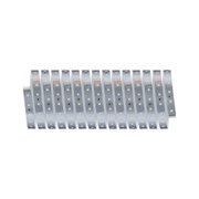 Flexibler LED-Lichtstreifen in Silber mit warmweißen LEDs für moderne Raumbeleuchtung