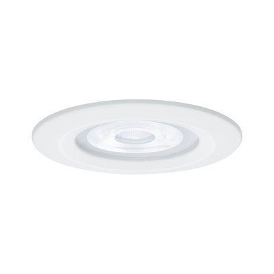 Spot encastré LED rond blanc avec verre transparent pour éclairage de plafond économe en énergie
