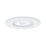 Rund hvid LED-indbygningsspot med klart glas til energieffektiv loftsbelysning