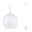 LED Pendant luminaire Shima GU10 max. 10W Matt white White metal pendant lamp with round shade for modern indoor lighting solutions