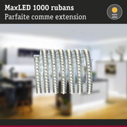 Bande LED MaxLED 1000 en blanc chaud, extension flexible pour éclairage intérieur