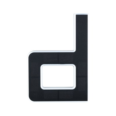 Panneau LED d'angle noir avec cadre blanc, éclairage intérieur moderne et économique