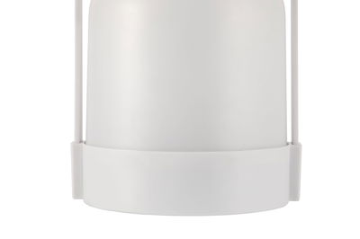 Weißer Kunststofflampenschirm mit schlichtem Design für moderne LED-Beleuchtung