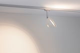 Spot LED blanc en métal sur rail avec lumière blanc chaud pour éclairage intérieur moderne