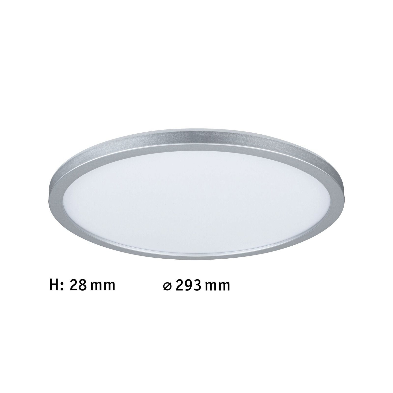 LED Panel Atria Shine Backlight round 293mm 16W 1600lm 4000K Chrome matt