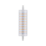 Lampe LED R7s avec boîtier transparent et LED blanc chaud pour éclairage économique
