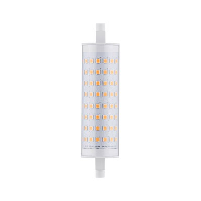 R7s LED lamp with transparent housing and warm white LEDs for energy-efficient lighting