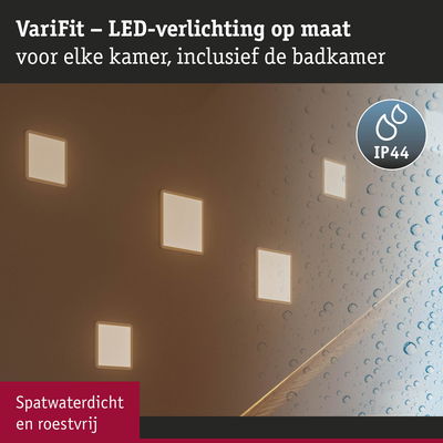 VariFit witte LED-wandlampen IP44 spatwaterdicht, geschikt voor badkamer en maatwerkverlichting