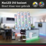 MaxLED 250 LED-stripset met afstandsbediening en adapter voor RGBW kleurwissel en instelbaar wit licht