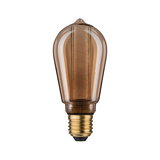 Ampoule LED vintage marron avec culot E27 en verre pour éclairage décoratif