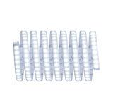 Flexible LED strip light with white LEDs and 4-pin connector for modern room lighting