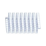 Flexible LED strip light with white LEDs and 4-pin connector for modern room lighting