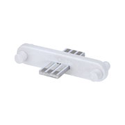 Weißer Kunststoff-Adapter mit Metallkontakten für LED-Beleuchtungssysteme, kompakte Bauform