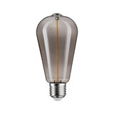 Vintage LED bulb with smoked glass and E27 base for decorative lighting solutions