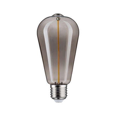 Vintage LED bulb with smoked glass and E27 base for decorative lighting solutions