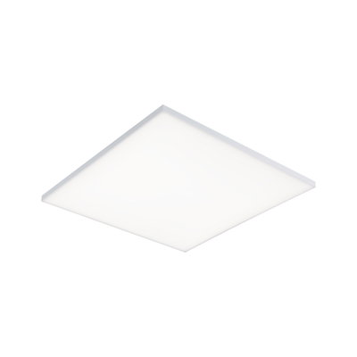 Quadratische LED-Deckenleuchte in Weiß mit flachem Design für moderne Innenräume