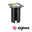 LED-grondinbouwlamp Smart Home Zigbee 3.0 Floor IP67 hoekig 110x110mm RGBW+ 4,9W 300lm 230V 120° Staal geborsteld Aluminium Vierkante inbouw-LED-spot van roestvrij staal met zwarte behuizing en RGB-kleurwisselfunctie