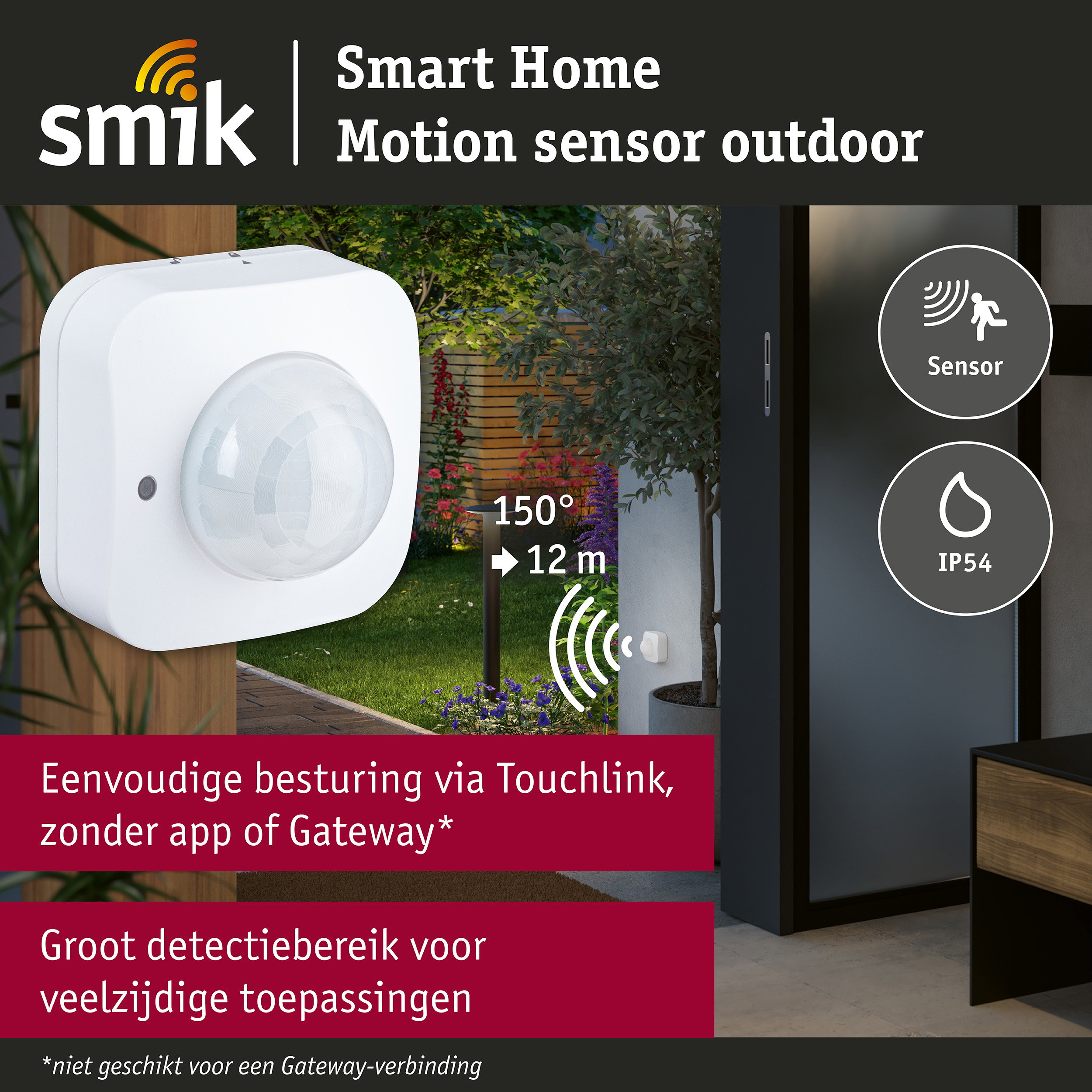 Sensor Smart Home Zigbee 3.0 bewegingssensor Wit