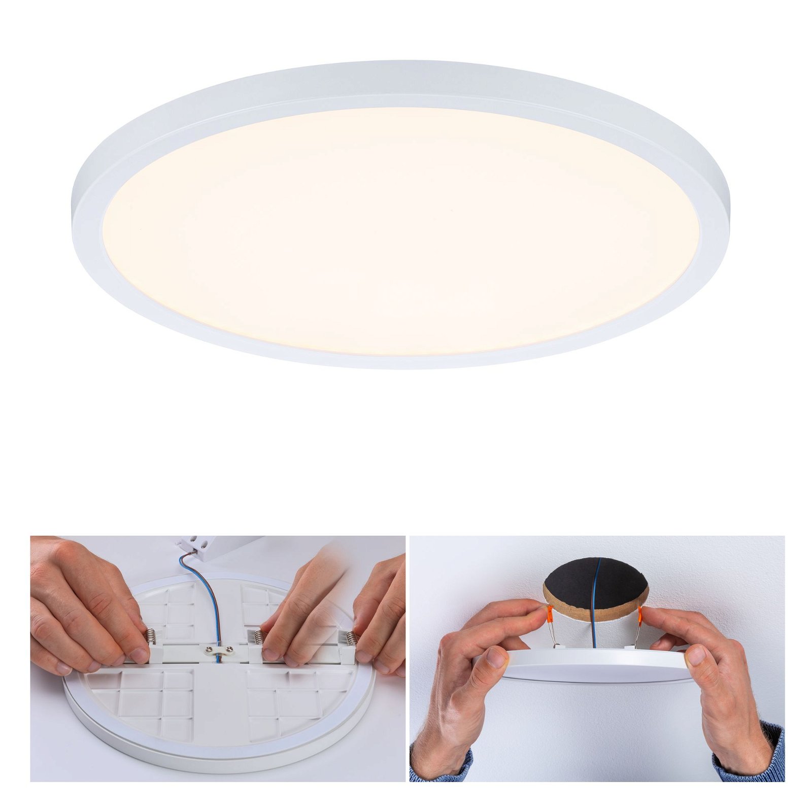 VariFit LED Recessed panel 3-Step-Dim Areo IP44 round 230mm 16W 1400lm 3000K White dimmable