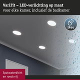 VariFit witte LED inbouwspots IP44 spatwaterdicht en roestvrij, geschikt voor badkamerverlichting