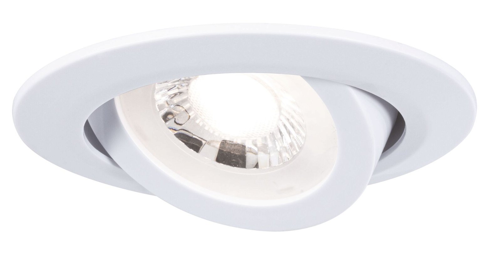 LED Recessed luminaire 3-piece set Swivelling round 82mm 70° 3x4,8W 3x450lm 230V 3000K Matt white