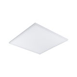 Flat square white LED panel for energy-efficient ceiling lighting