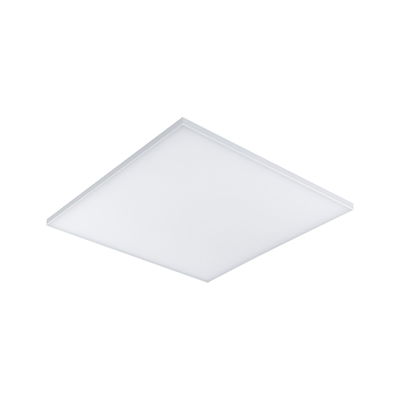 Flat square white LED panel for energy-efficient ceiling lighting