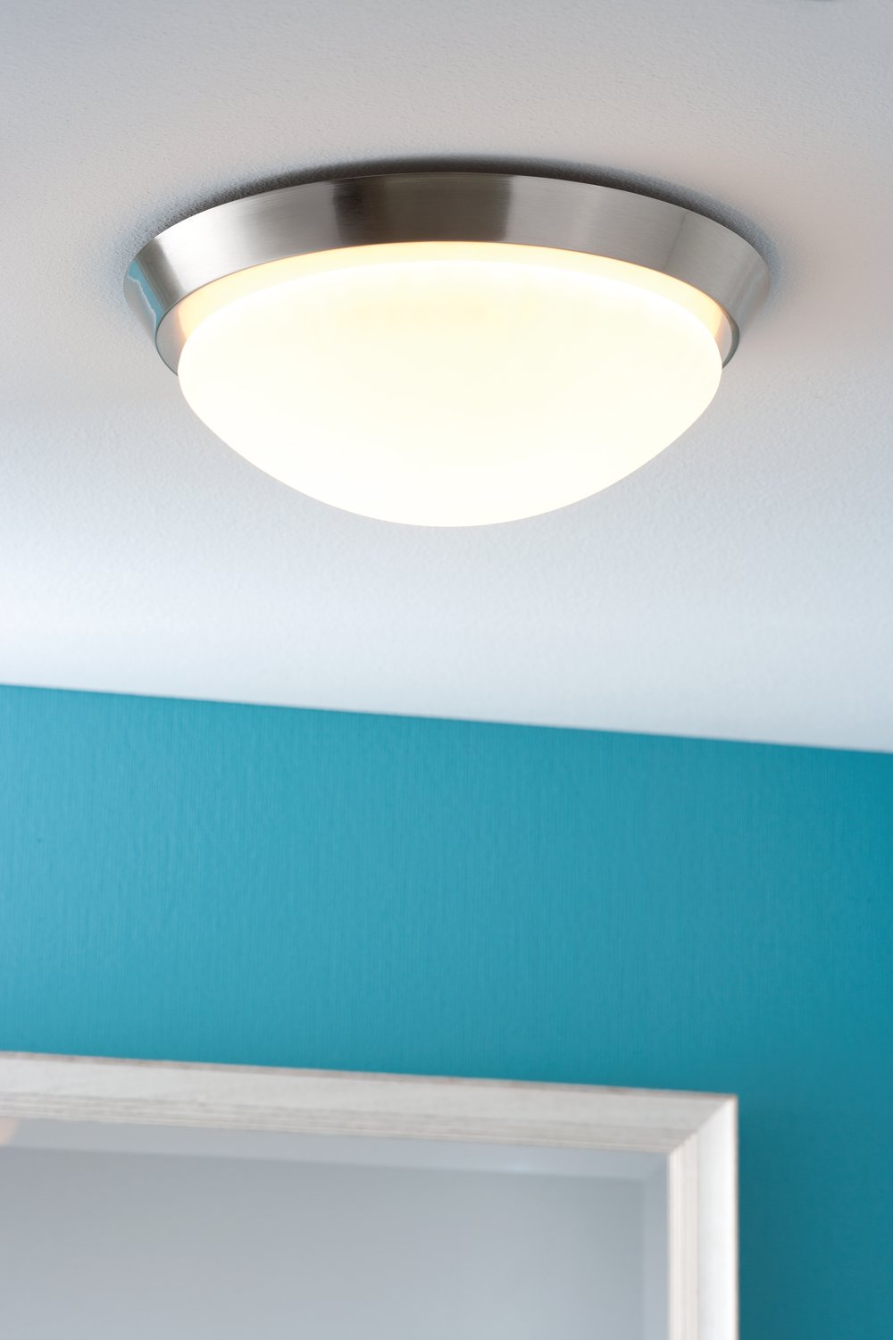 Plafondlamp Ixa IP44 ijzer/wit zonder verlichtingsmiddel, max. 18 W E27