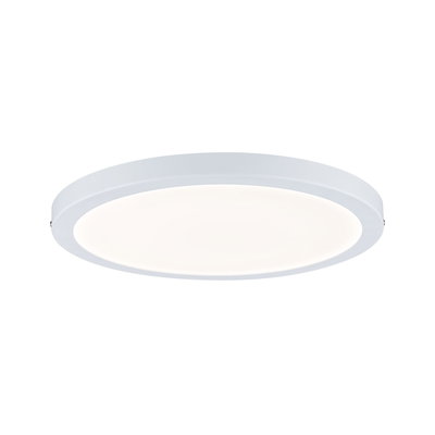 Runde weiße LED-Deckenleuchte aus Kunststoff mit warmweißem Licht für moderne Innenräume