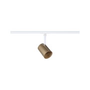 Spot en aluminium doré moderne sur rail blanc pour éclairage LED flexible